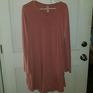 Zenana premium pink tunic medium dress
